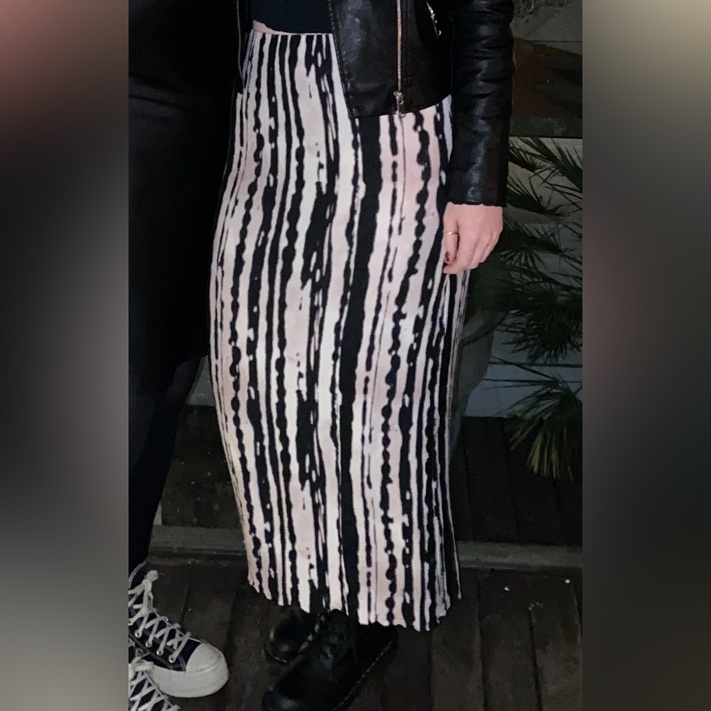 Topshop midi skirt in print